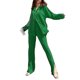 thumbnail image 1 of Txlixc Traje de pijama para mujeres, chaqueta de manga larga con solapa + pantalones Txlixc  moda, 1 of 2