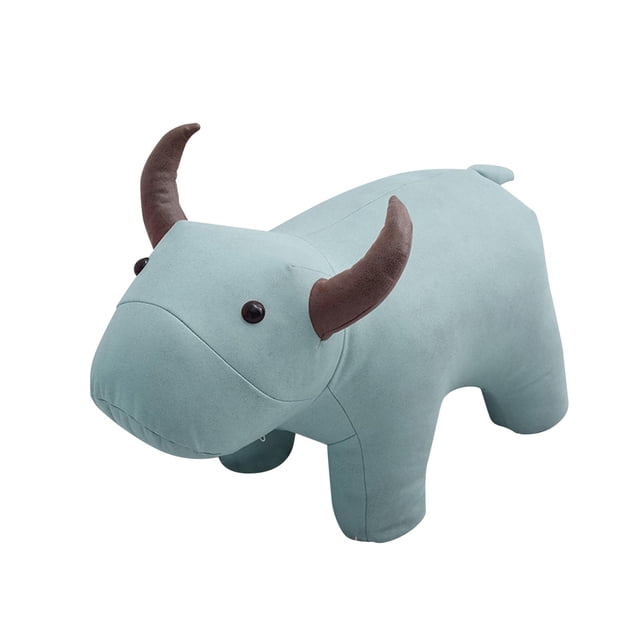 Reposapiés de animal con cojín acolchado suave, taburete cambiador ergonómico, portátil, Verde