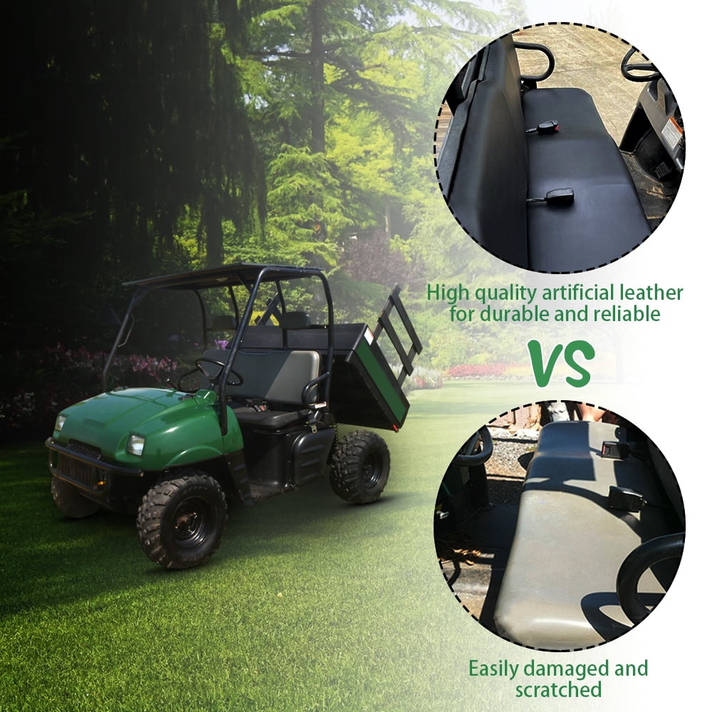 Kojem Black Seat Cover Replacement Set for Polaris Ranger 2002-2008 & 2009 Polaris Ranger 700 Crew UTV 6x6 4x4 4X2 Utility RZR