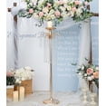 thumbnail image 3 of 2 Pcs 42in Elegant Wedding Centerpieces Flower Arrangement Stand, Tall Flower Crystal Centerpiece Stand with Chandelier Crystal Beads for Anniversary,Party,Wedding Reception Center Dcor, 3 of 7