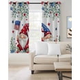 thumbnail image 2 of Independence Day Blackout Curtains for Bedroom Living Room Darkening Curtains 54 Inch Long Gnomes American Flag Eucalyptus Leaf Short Curtain for Small Window Treatment Grommet Drapes 42"x54"x2, 2 of 9