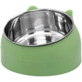 thumbnail image 1 of Cuenco de acero inoxidable ZHAOCHENG para gatos 200 ml color verde, 1 of 5