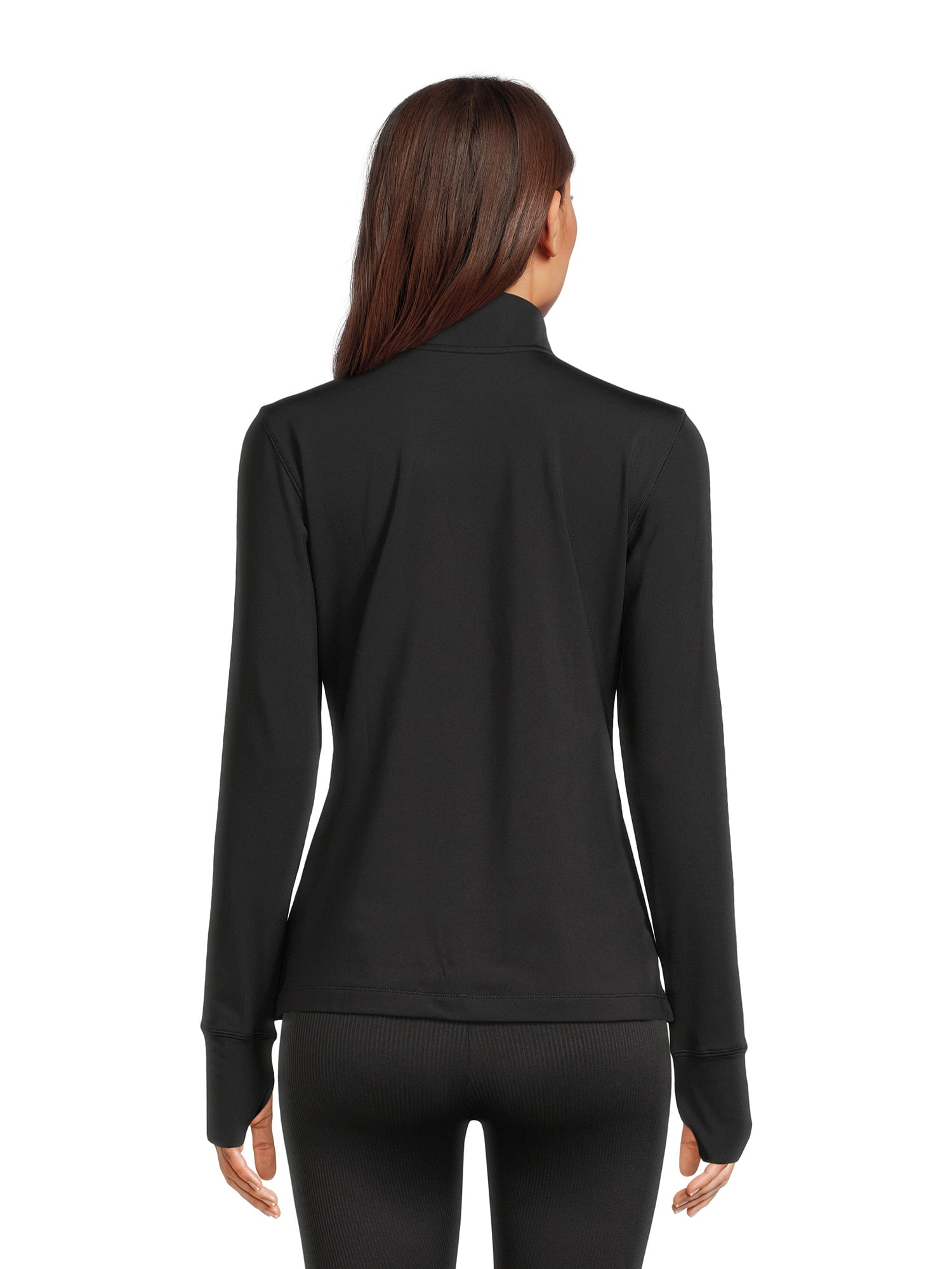 Avia Women’s Brushed Quarter-Zip Pullover with Pockets, Sizes XS-XXXL