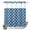 MoroccoXM9155, variant on No Hook Shower Curtain with Built-in Rings - Navy White Geometric Washable Waterproof Fabric Bathroom Curtains for Hotel,Rentals, Stall 36 X 78 Inch , Minimalist Morocco Pattern