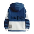 thumbnail image 4 of USNSM (M-5XL) Mens Big and Tall Thick Fleece Winter Coat Zip Up Fuzzy Sherpa Hoodie Sweatshirt Quilted Lined Warm Jacket Blue XL, 4 of 5