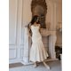 thumbnail image 2 of Vestido elegante femenino liso holgado y plisado con dobladillo, vestido de tirantes elegante con cuello en U, sin mangas, sin espalda, envuelto en la cadera, vestidos largos para fiesta, 2 of 5