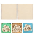 thumbnail image 4 of MRLESS 75pcs Wood Squares DIY Painting Cutouts Square Wooden Craft Blocks Wooden Slices for DIY Projects Unfinished Wood Slices, 4 of 8