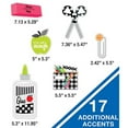thumbnail image 4 of Schoolgirl Style Black, White & Stylish Brights Stylish Supplies Mini Bulletin Board Set, 4 of 6