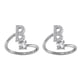 thumbnail image 4 of Jumpingount Anillo abierto de cobre con letras mayúsculas, anillos de compromiso chapados para mujer, joyería decorativa de viaje para B 2Conjunto, 4 of 6