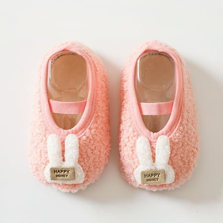 

Boys And Girls Cute Warm Toddler Shoes Indoor Floor Socks Non Slip Fashion Toddler Shoes Breathable Cartoon Warm Toddler Shoes Pink XL