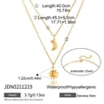 thumbnail image 6 of Sunyuer Golden Sun & Moon Layered Pendant Necklace - Celestial Elegance for Every Occasion, 6 of 6
