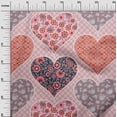 thumbnail image 3 of oneOone Rayon Pale Pink Fabric Florals Fabric For Sewing Printed Craft Fabric By The Yard 56 Inch Wide, 3 of 5
