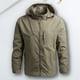 thumbnail image 5 of Abrigo Abrigo de hombre Senderismo Camping Ropa deportiva Térmica Exterior Outwears Primavera Otoño Chaqueta Ygjytge Caqui T 24 para Hombre, 5 of 5