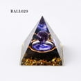 thumbnail image 7 of Moonstone Crystal Orgone Pyramid - Amethyst Ball Starry Sky - Ogan Crystal Energy Tower - Nature Reiki Healing Chakra Crushed Stone Jewelry - 5cm, Room Decor, 7 of 7