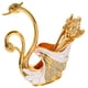thumbnail image 5 of Juego de cucharas de Metal, cuchara de café, postre, cena, con soporte de Base de cisne, 1 Juego, 5 of 5