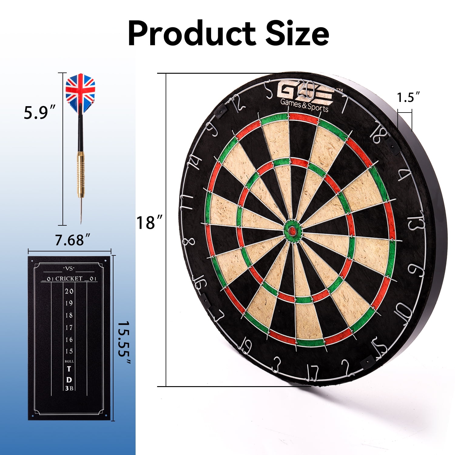 ダーツ GUINNESS 18\" Bristle Dartboard s-l400.jpg