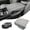 Gray, variant on KBH Center Console Cover for 2023-2026 Honda Pilot with Side Pockets, 2024 2025 2026 Honda Ridgeline/Passport Armrest Cover, Leather Middle Console Lid Protector Interior Accessories, Black