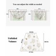 thumbnail image 5 of Ocean Beige Coral Sheer Waterfall Valance Curtains for Window, Summer Coastal Starfish Conch Nautical Rod Pocket Sheer Topper Swag Curtains for Living Room, Kitchen 38.5"W x 47.2"L, 1 Panel, 5 of 7