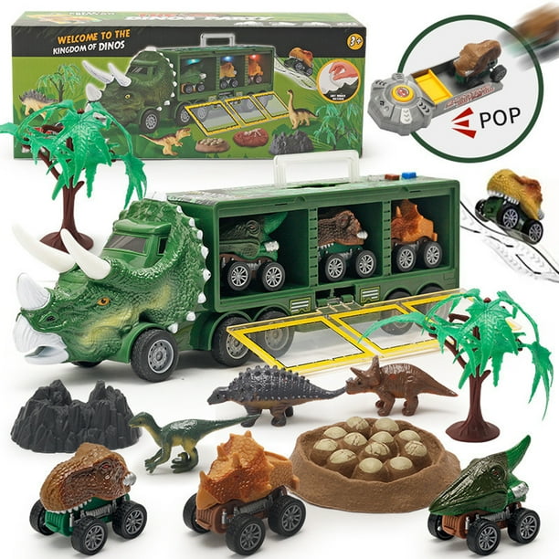 Prociv Dinosaur Toys for Kids 35, Dinosaur Truck Toy Vehicle with