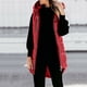 thumbnail image 1 of Chaquetas largas de invierno para mujer, abrigos con capucha, abrigos sin mangas, chaquetas cálidas con bolsillos, abrigos para mujer, 1 of 9