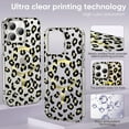 thumbnail image 2 of Magnetic Designed for iPhone 13 Pro Case Clear Compatible with MagSafe Cute Leopard Print Pattern Soft TPU Bumper Shockproof Anti-Scratch Slim Phone Cover for iPhone 13 Pro, Black, 2 of 7