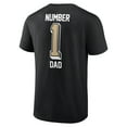 thumbnail image 3 of Men's Black New Orleans Saints Number One Dad T-Shirt, 3 of 3