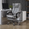 thumbnail image 2 of Vinsetto Executive Office Chair with Footrest, Adjustable Height, Grey, 2 of 10