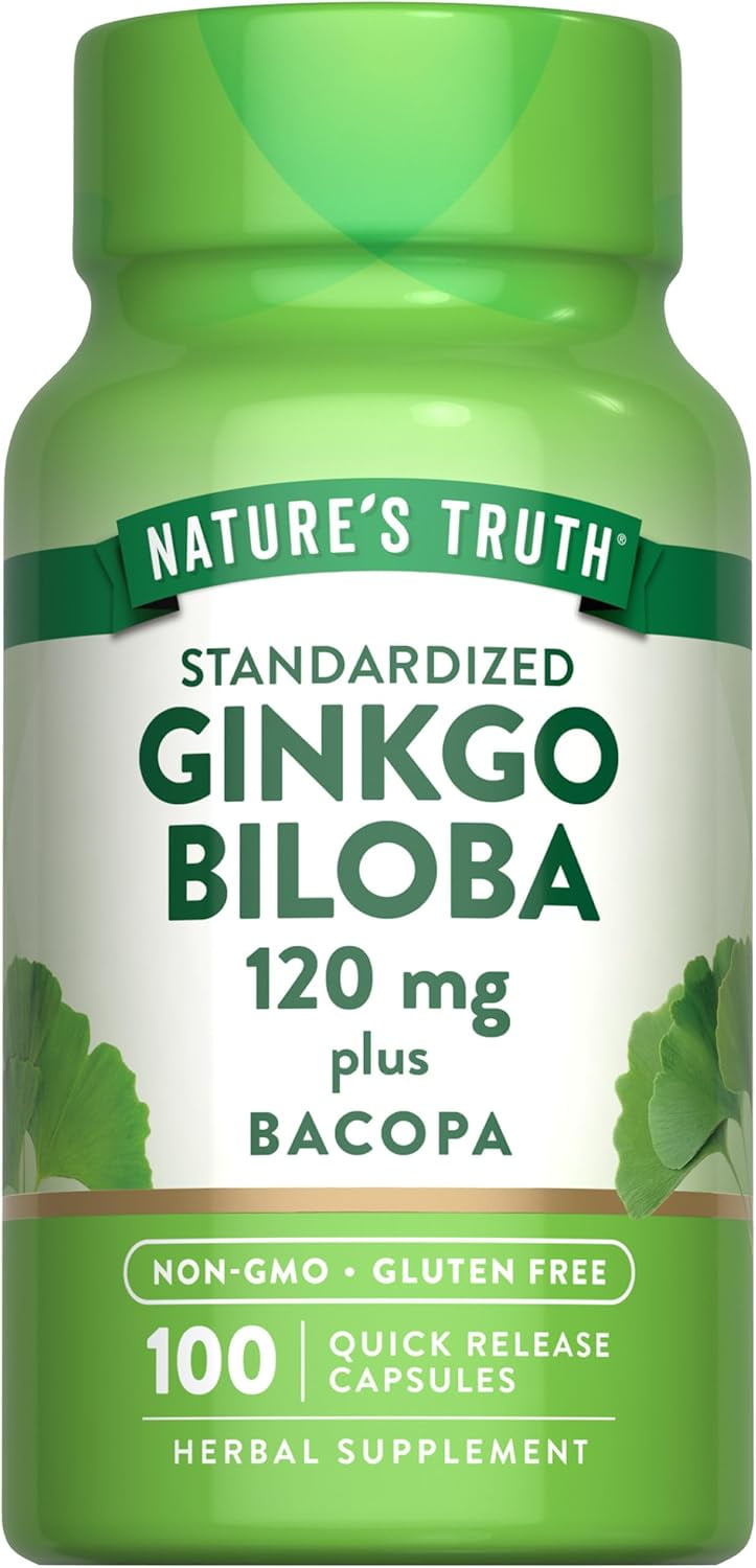 ginkgo biloba and acetyl l carnitine Best Naturals, Ginkgo Biloba, 120 mg 120 Capsules, Cognitive Support