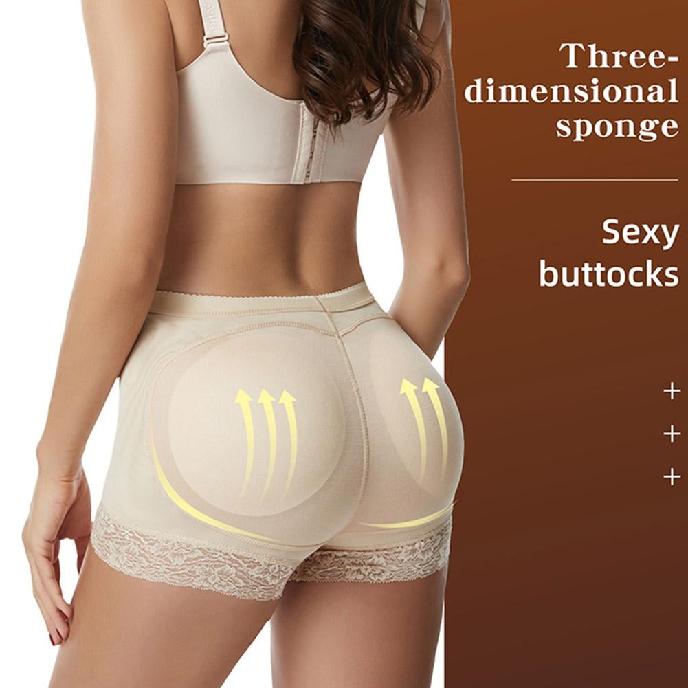Butt Lifter Padded Panties for Women High Waist Trainer Shapewear Fake Ass  Enhancer Sheer Bikini Panties