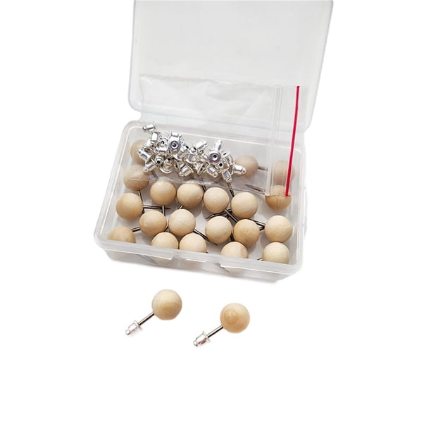 Advancent Colgadores para cuadros, ganchos para marco de fotos colgantes de cabezas para uñas, alfileres para espejo de pintura, decoraciones bonitas Artesanía 25 piezas redondas NO2 Advancent HA012163-03