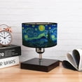 thumbnail image 3 of Round Lampshades, Vintage Drum Lampshade Pendant Lamp Shade Light Cover Home Decorative for Table Lamp, Bedside Lamp, Floor Lamp, 3 of 7