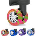 thumbnail image 2 of Manchon Protecteur Coloré pour Rouleau, Protecteur de Roues de Bagage, Roues en Silicone, Roulette de Voyage, Valise, Réduit le Bruit, Housse, Pièces, Ensembles, Vert, 2 of 6