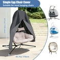 thumbnail image 2 of FKS LIFE Patio Egg Chair Covers Waterproof Heavy Duty Weather Resisatnt Outdoor Chair Cover, Windproof Hanging Chair Cover, Double Egg Swing Chair Covers, 2 of 5