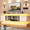 Marble White, variant on ChVans 71" LED TV Stand for TVs up to 85" with Power Outlets, High Gloss Surface, 2 Storage Cabinet, Modern Style, TV Media Console with Storage, Black