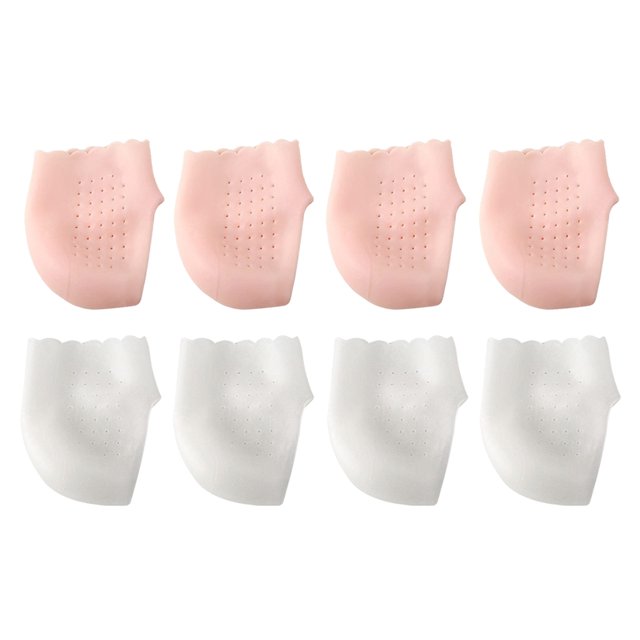 4 Pares Protectores Elásticos para Dolor Talón para Piel Agrietada Universal