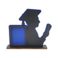 thumbnail image 2 of Joernso Wooden Graduation Photo Frame Male Graduates Outline 3D Desktop Graduation Picture Display Frame Grad Theme Party Decoration Gift, 2 of 8