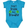 thumbnail image 3 of Inktastic Part Irish All Trouble St. Patrick's Day with Green Clovers Boys or Girls Baby Bodysuit, 3 of 5