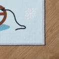 thumbnail image 5 of VCNY Home Christmas Sleigh Light Blue Holiday Adult Indoor Scatter Rug, 20" x 30", 5 of 5