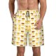 thumbnail image 1 of Balery Cute Yellow Duck Traje de Baño Estilo Hawaiano para Hombre, Shorts de Secado Rápido con Bolsillos-3X-Large, 1 of 6