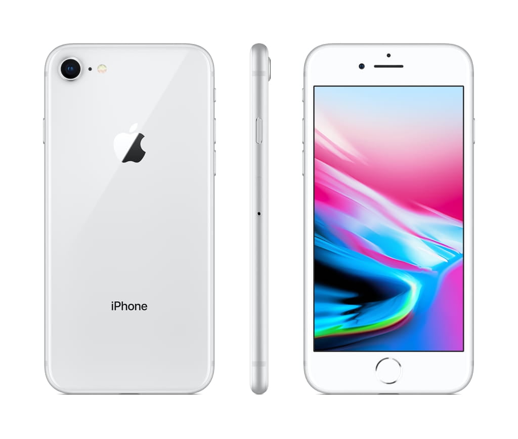 Apple iPhone 8, 64GB GSM Unlocked Silver Smartphone (Refurbished)