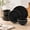 Black (Rockaway), variant on Simple Essential 12-Piece Porcelain Dinnerware Set for 4, Hunter Green Ceramic Plates and Bowls Solid Color Kitchen Dishware