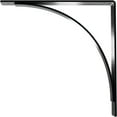 thumbnail image 4 of Ekena Millwork 3"W x 16"D x 16"H Morris Steel Bracket, Powder Coated Black, 4 of 11