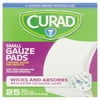 Curad Pro Small Gauze Pads, 2 x 2 inches - 25 Ea, 6 Pack