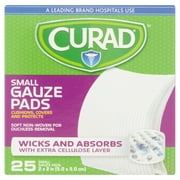 CURAD Small Gauze Pads, 25 count