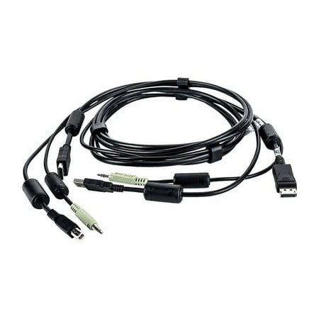 UPC: 0636430074177 | Vertiv Avocent USB Keyboard and Mouse  DisplayPort and Audio Cable  6 ft. for Vertiv Avocent SV and SC Series Switches