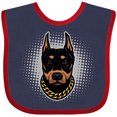 thumbnail image 3 of Inktastic Doberman Dog Boys or Girls Baby Bib, 3 of 4