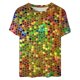 thumbnail image 3 of Fiudx Tops para Mujer Blusas Informales de Manga Corta con Cuello Redondo y Estampado a La Moda para Mujer, 3 of 3