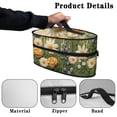 thumbnail image 5 of HELLHERO White Daisies Clothes Iron Storage Case Easy Storage Cleaning Handheld Travel Case Durable & Protective Organizer, Case Only, 5 of 6