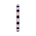 thumbnail image 3 of ANGARA Lab Grown 1.56 Ct Blue Sapphire & Lab Diamond Eternity Ring for Women in 14K Rose Gold (Size-2.8mm) | September Birthstone, Anniversary, Jewelry Gift for Women | Lab-Grown Blue Sapphire Ring, 3 of 8
