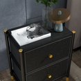 thumbnail image 5 of DECOMOMO Table de Chevet avec Tiroirs / 2 Niveaux / Table d'Appoint avec Paniers de Rangement, 5 of 5